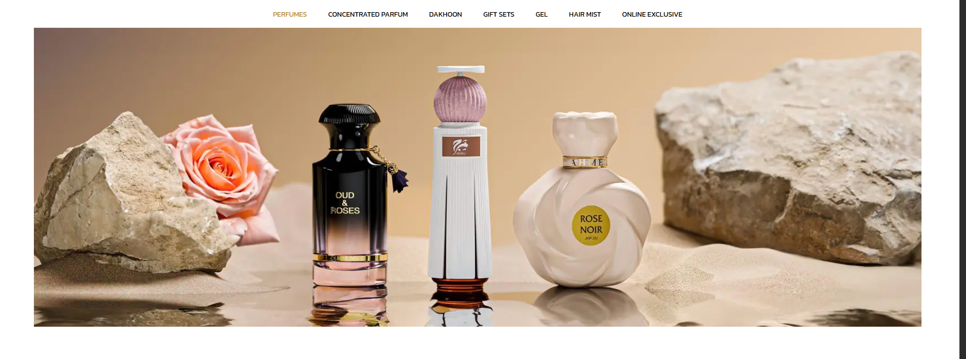 Ahmed Al Maghribi luxury perfume collection